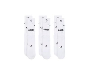 Buy Nike Nocta Crew Socks White Black (3 Pairs) at Sasom – Authentic and Ready to Ship