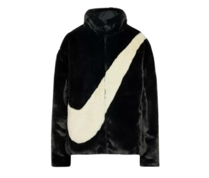Nike NSW Faux Fur Jacket Black (Asia Sizing) (W)