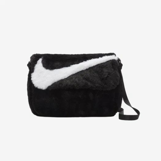 Nike NSW Futura 365 Faux Fur Crossbody Bag 1L Black