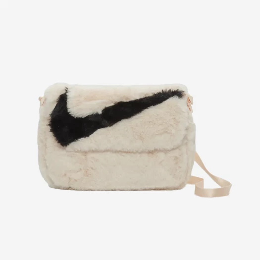 Nike NSW Futura 365 Faux Fur Crossbody Bag 1L White