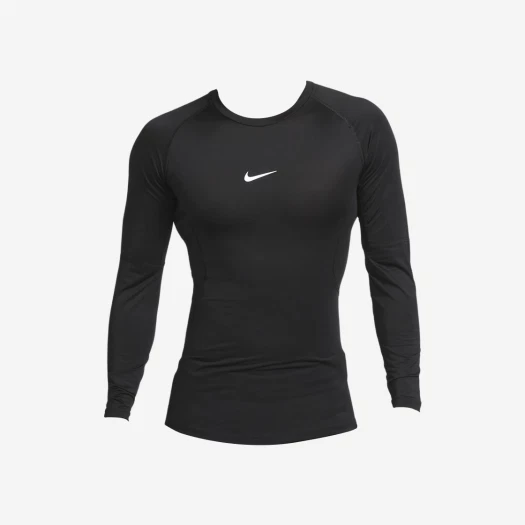 Nike Pro Dri-Fit Tight Long Sleeve Fitness Top Black - Asia