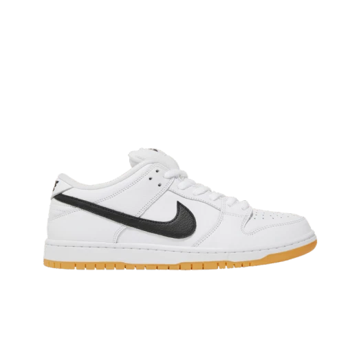 Nike SB Dunk Low Pro White and Gum Light Brown
