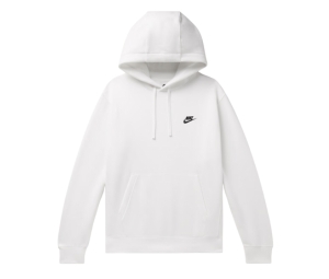 Buy Nike Sportswear Club Fleece Pullover Hoodie White at Sasom – Authentic and Ready to Ship