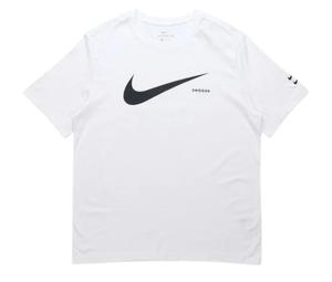 Nike Swoosh Logo Knit Round Neck White