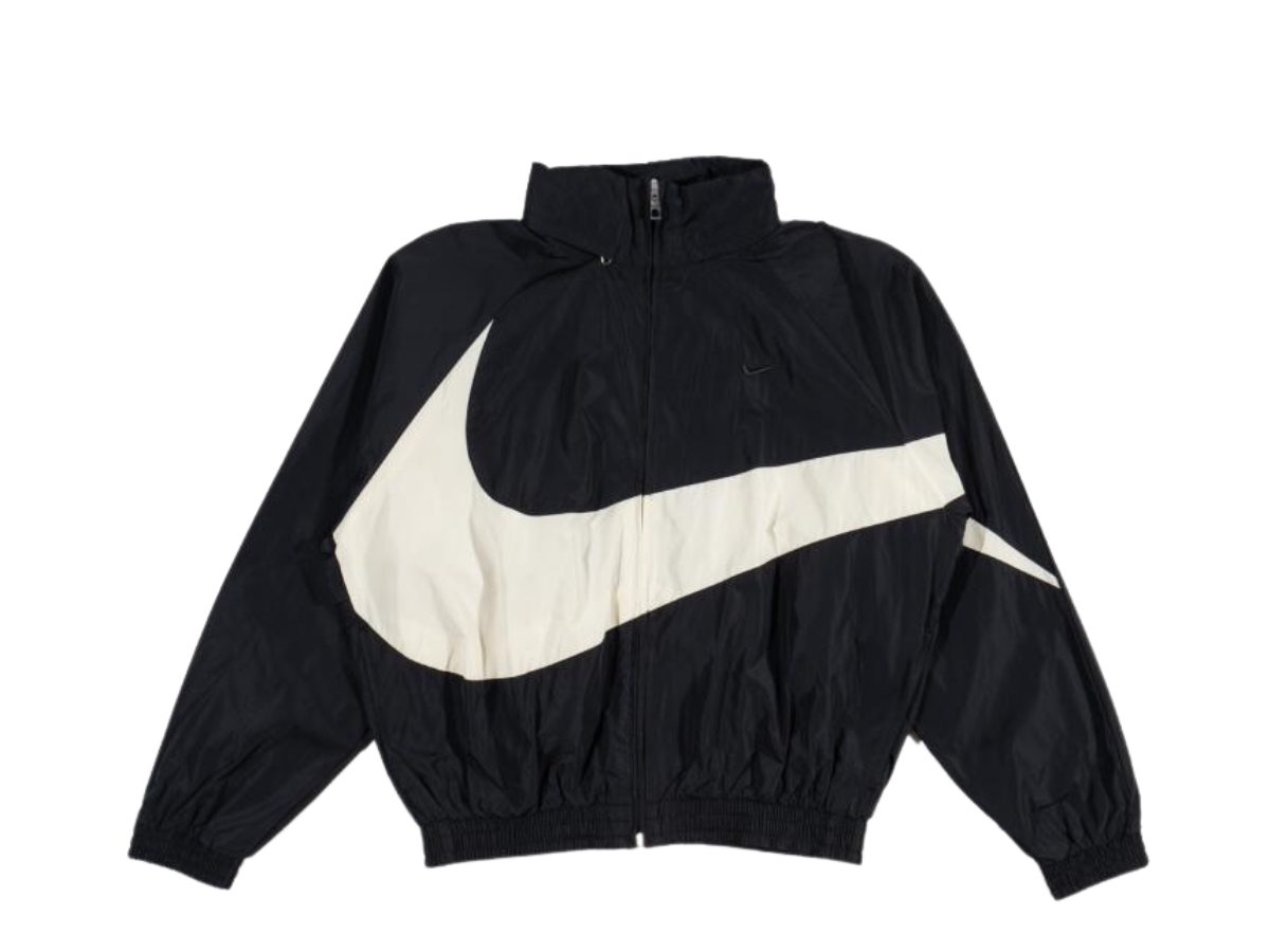 SASOM | เสื้อผ้า Nike Swoosh Woven Jacket Black Coconut Milk เช็ค