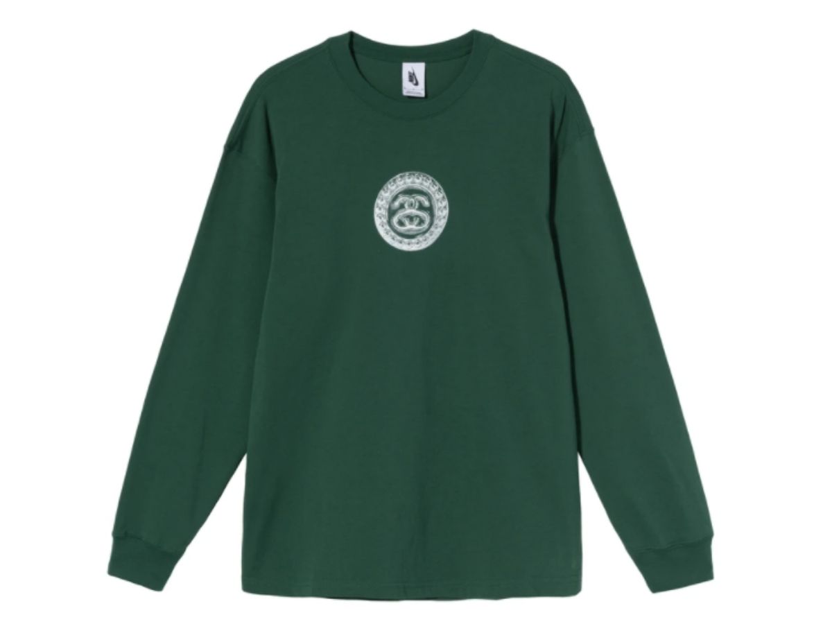 Nike × STUSSY SS Link L/S T-Shirt○関税・送料無料○ Nike Stussy SS Link L/S T-Shirt Size XXL GREEN Preowned | eBay