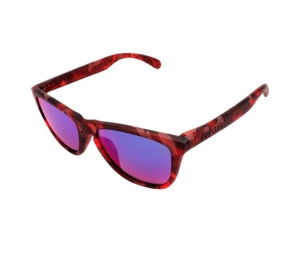 Oakley Frogskins OO9245-27 Sunglasses In Red Havana Frame With Blue Lenses
