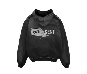 Buy Represent X Oasis Owners Club Hoodie Stained Black at Sasom – Authentic and Ready to Ship