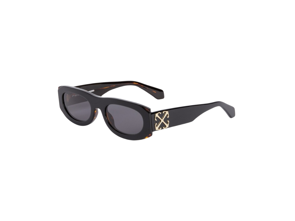 NEW OFF-WHITE SUNGLASSES OERI13C OFF-WHITE RENTON 1007 BLACK Off-White Renton Sunglasses OERI13C 1007 In Black Acetate  main image 4