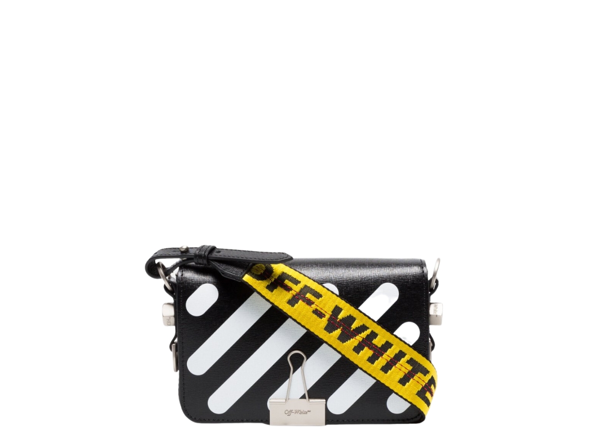 SASOM | bags Off-White Binder Clip Shoulder Bag In Leather With Silver ...