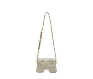 Buy Off-White Burrow-22 Shoulder Bag In Leather With Meteor Holes White at Sasom – Authentic and Ready to Ship