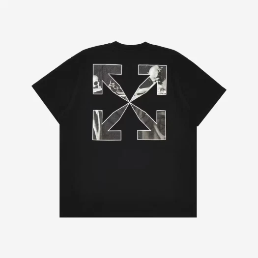 Off-White Caravaggio Arrow Over Short Sleeve T-Shirt Black