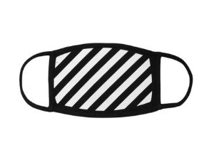 OFF-WHITE Diag Face Mask (SS19) Black/White