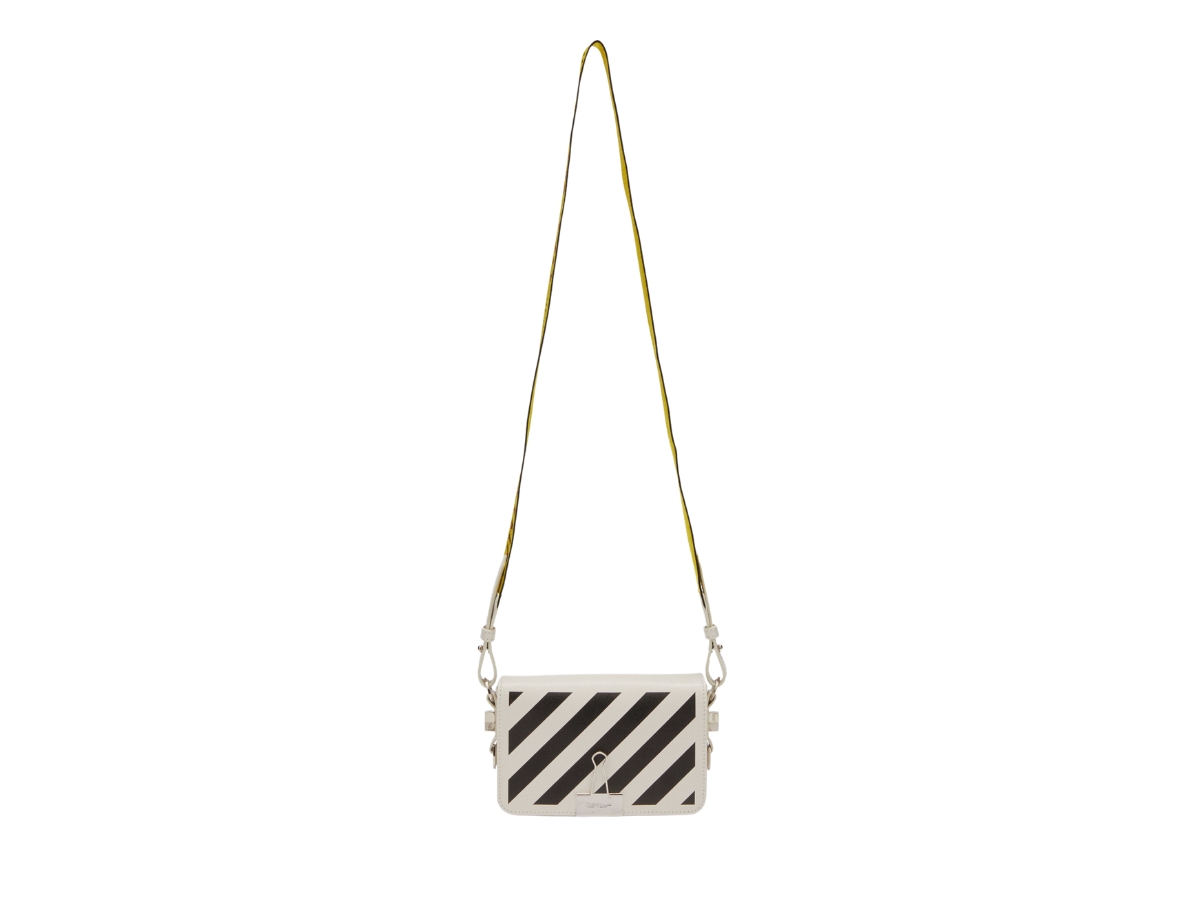 Off white black discount mini flap bag