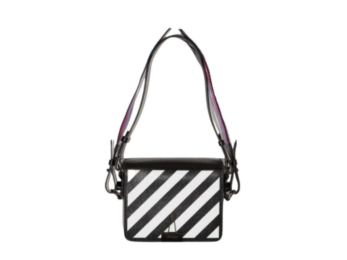SASOM | bags Off-White Diag-stripe shoulder bag black/white Check the ...