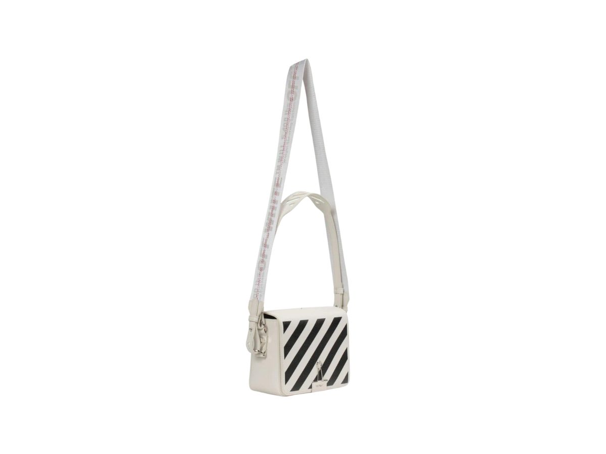 SASOM bags Off White Diagonal Binder Clip Bag In Off White Leather Check the latest price now