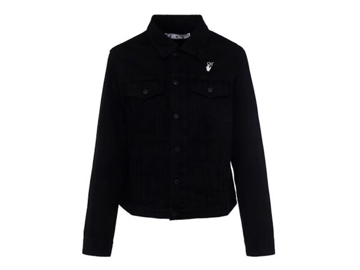 Discover more than 144 off white denim jacket black best - dedaotaonec