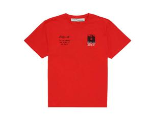 Buy Off-White Oversized Monalisa Graphic Print T-Shirt Red at Sasom – Authentic and Ready to Ship