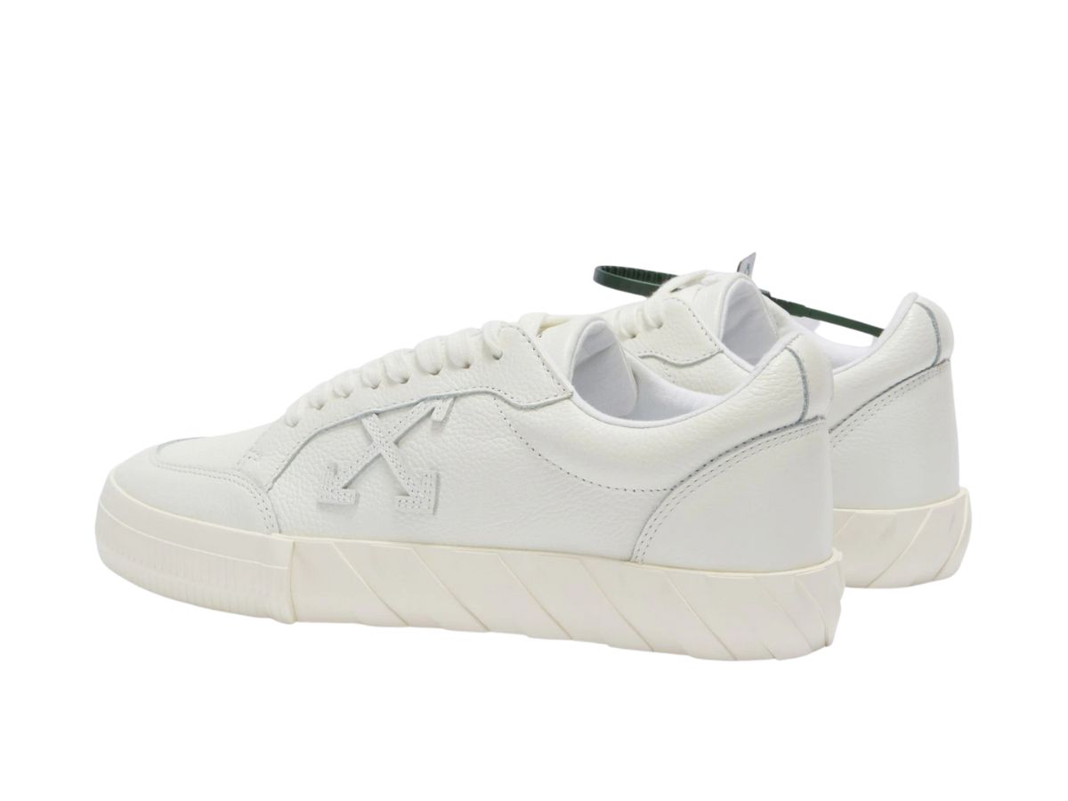 off white vulc low leather