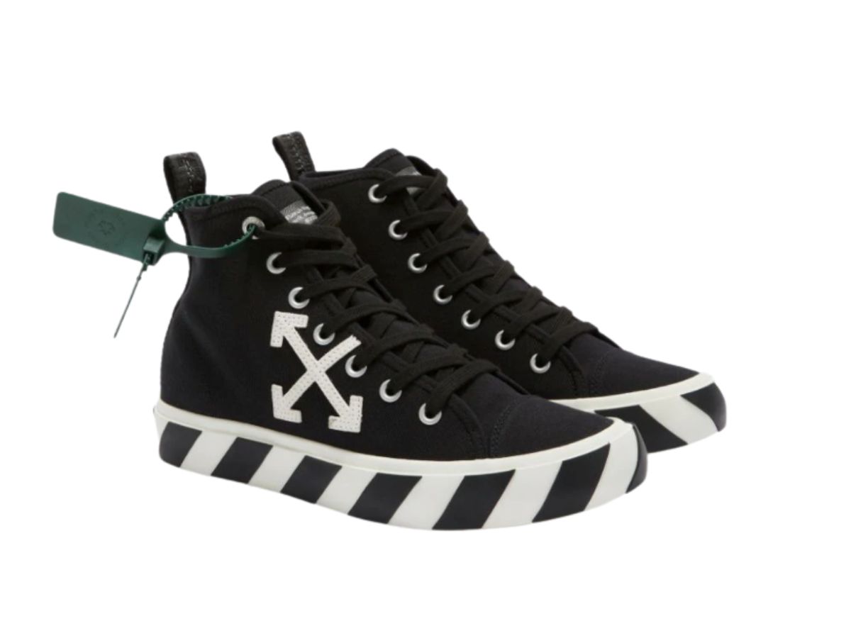 Off-White Vulc Mid-Tip Canvas Black White