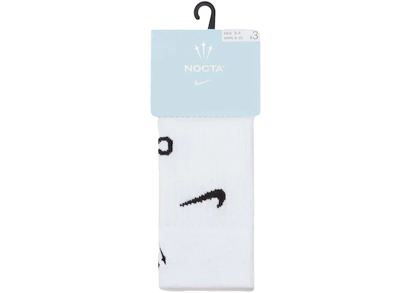 Buy OVO NOCTA U SNKR Sox Crew 3PR 160 NRG AU White at Sasom – Authentic and Ready to Ship