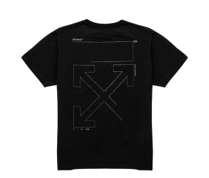 Buy Off-White Oversized Fit Unfinished T-shirt Balck at Sasom – Authentic and Ready to Ship