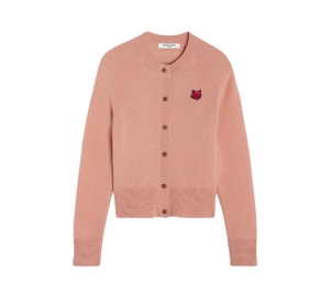 Buy Maison Kitsune CNY Bold Fox Head Regular Cardigan Pink (W) at Sasom – Authentic and Ready to Ship