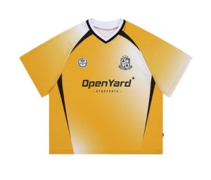 OY Halftone Sports Jersey T Yellow