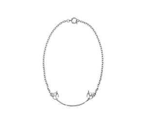 OY Smile Logo Necklace Silver