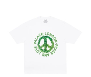 Buy Palace Pease And Love T-shirt White at Sasom – Authentic and Ready to Ship