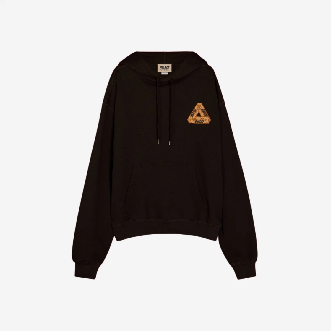 SASOM apparel Palace x Gucci Hoodie with Tri Ferg GG Patch Black 22FW Check the latest price now