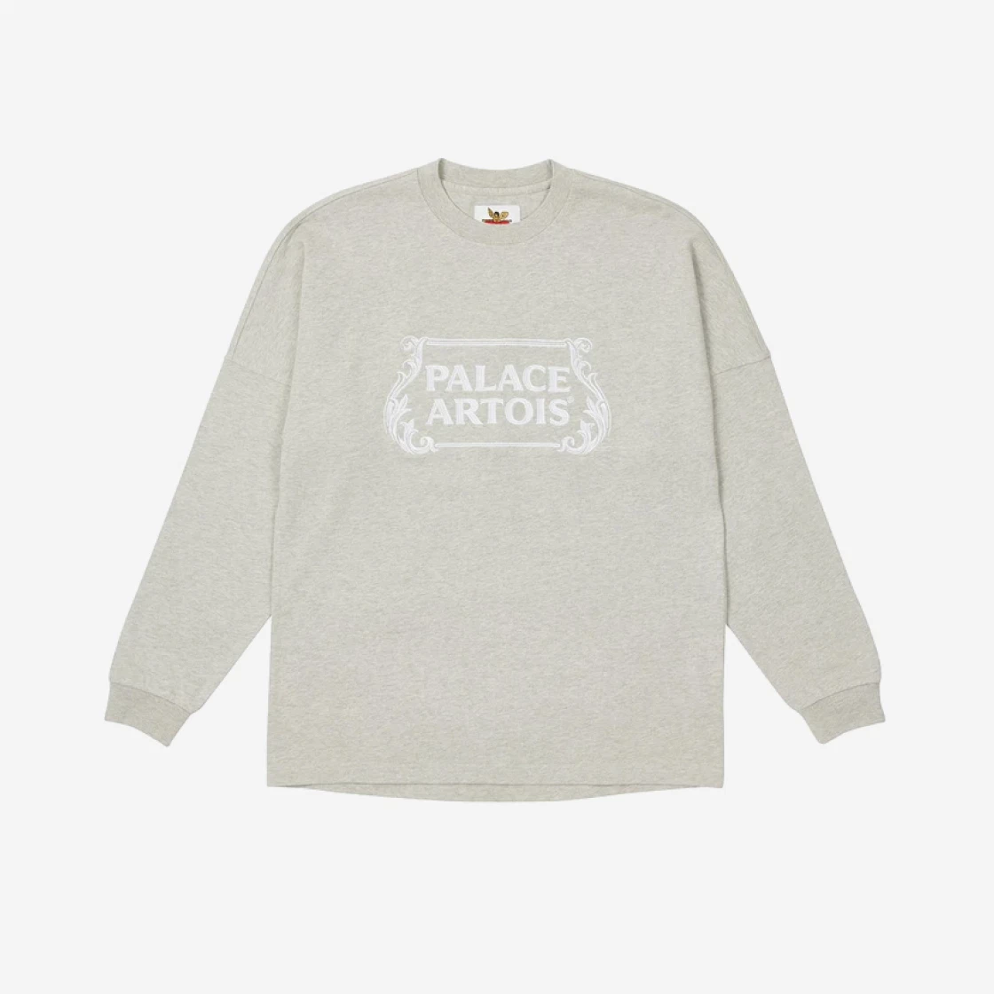 https://d2cva83hdk3bwc.cloudfront.net/palace-x-stella-artois-drop-shoulder-long-sleeve-grey-marl---21ss-2.jpg