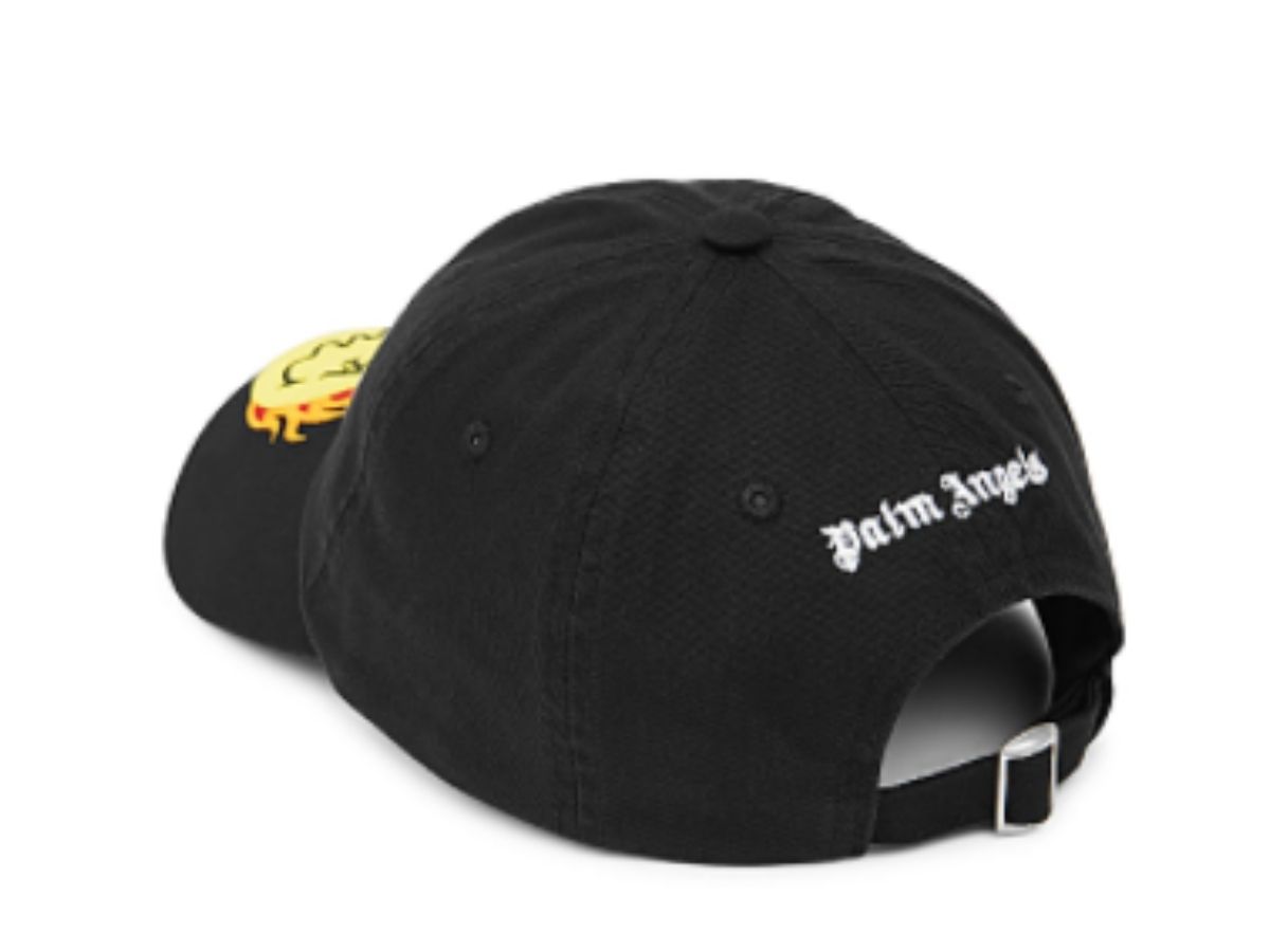 Palm Angels Burning Head embroidered cotton cap
