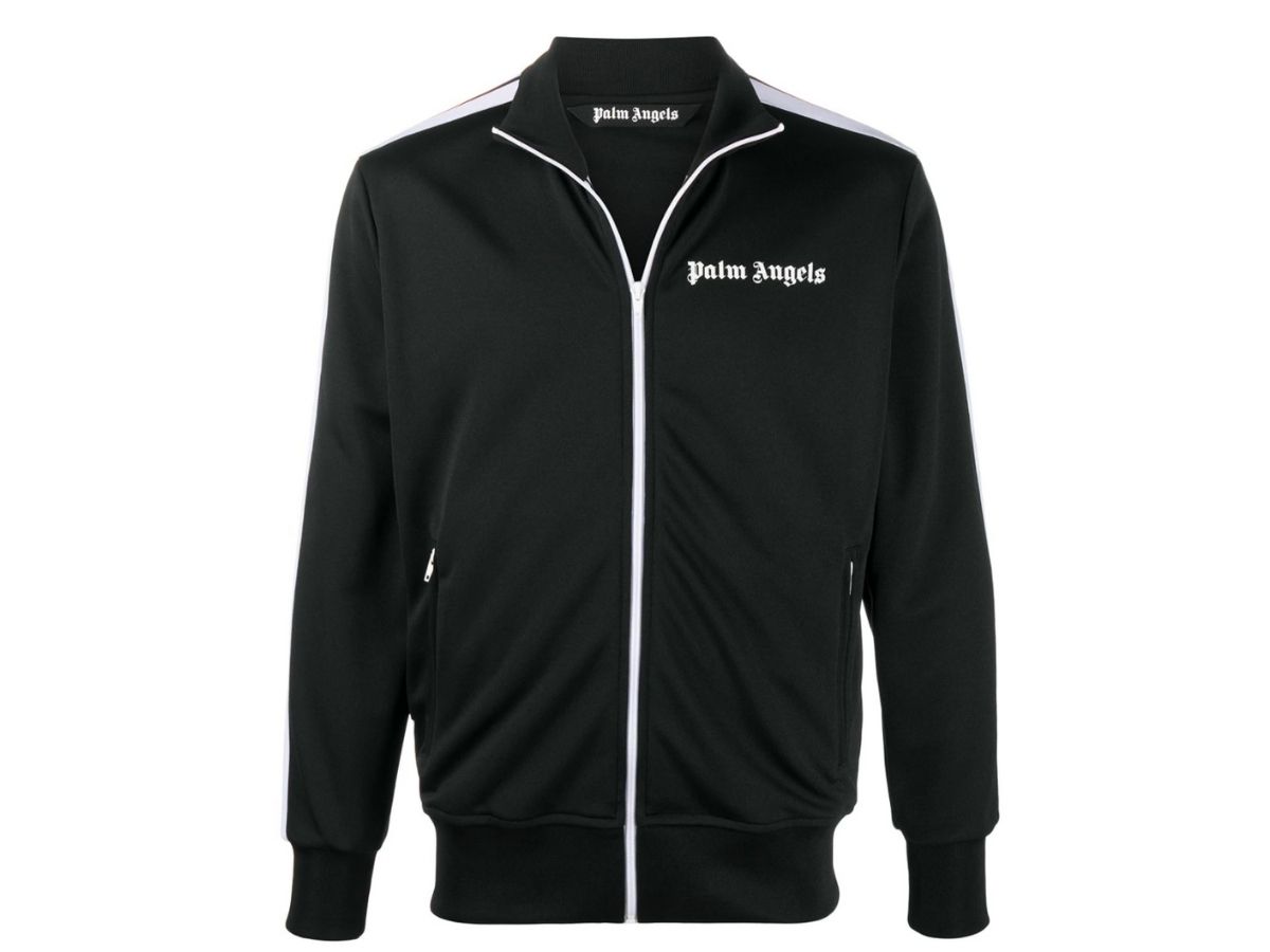 SASOM  apparel Palm Angels Chest Logo-Print Track Jacket Black Check the  latest price now!