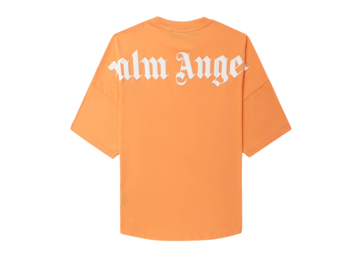 SASOM | apparel Palm Angels Classic Logo Over Tee Orange Check the ...