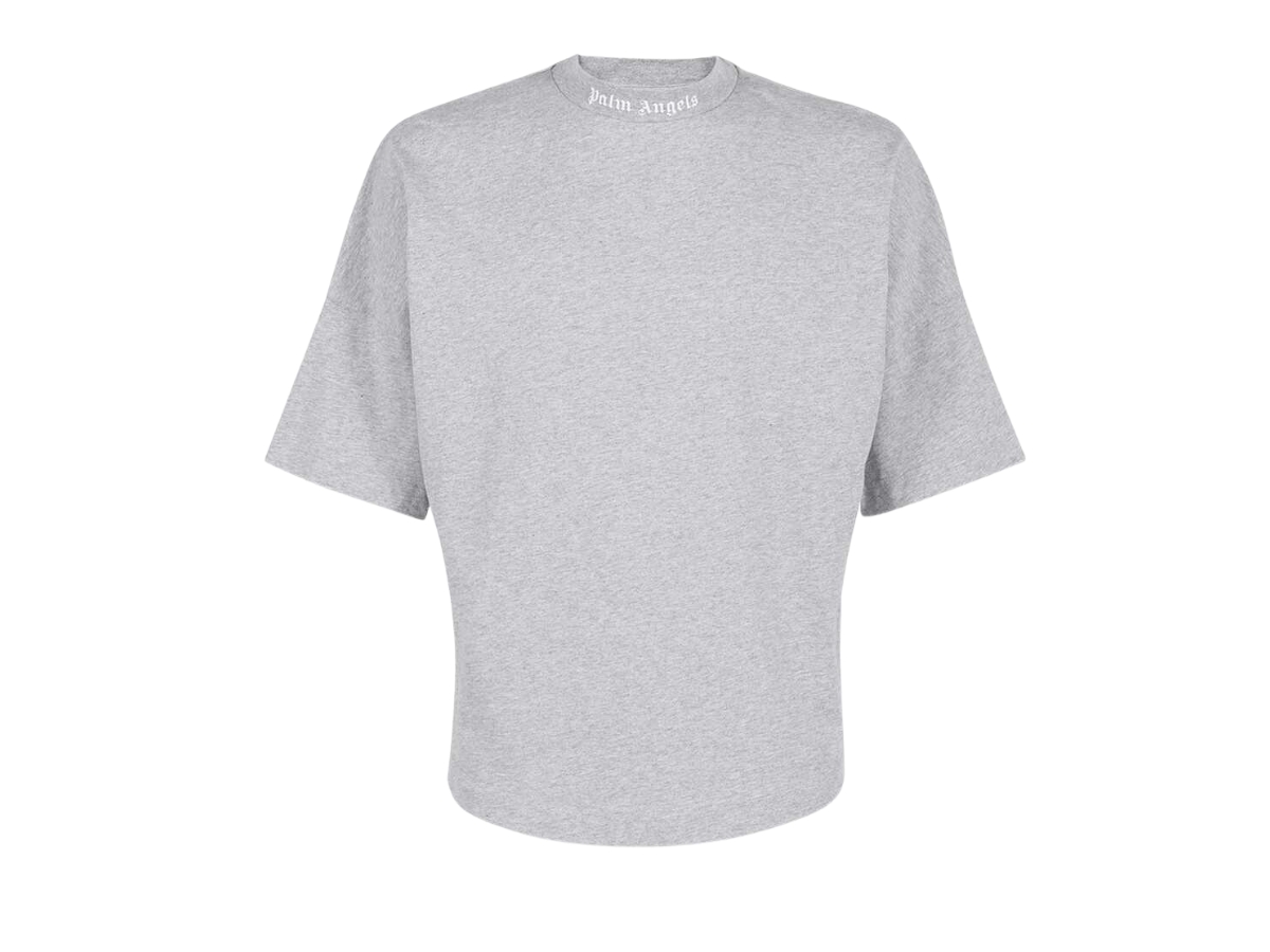 Tシャツ・カットソー Palm Angels PMAA002C99JER001 CLASSIC LOGO T-shirt Classic Logo Over Tee in BLACK WHITE for Men | Palm Angels®