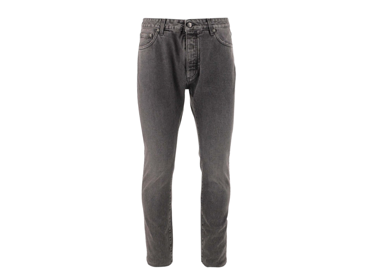 Palm Angels Jeans Cargo Neri In Denim Con Logo PGCA026S26FAB001/110 main image 1