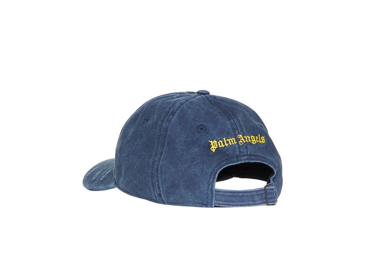 https://d2cva83hdk3bwc.cloudfront.net/palm-angels-ripped-logo-cap-in-denim-navy-blue-yellow-3.jpg