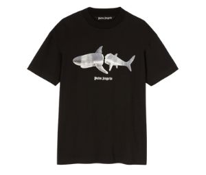 Palm Angels Shark Classic T-Shirt Black White