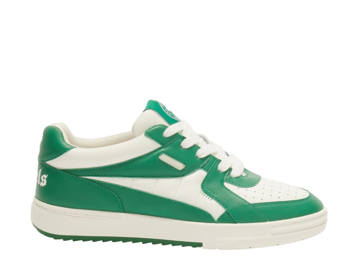 【Palm Angels】スニーカー - 緑 Palm Angels Palm University Vintage Sneaker White Green