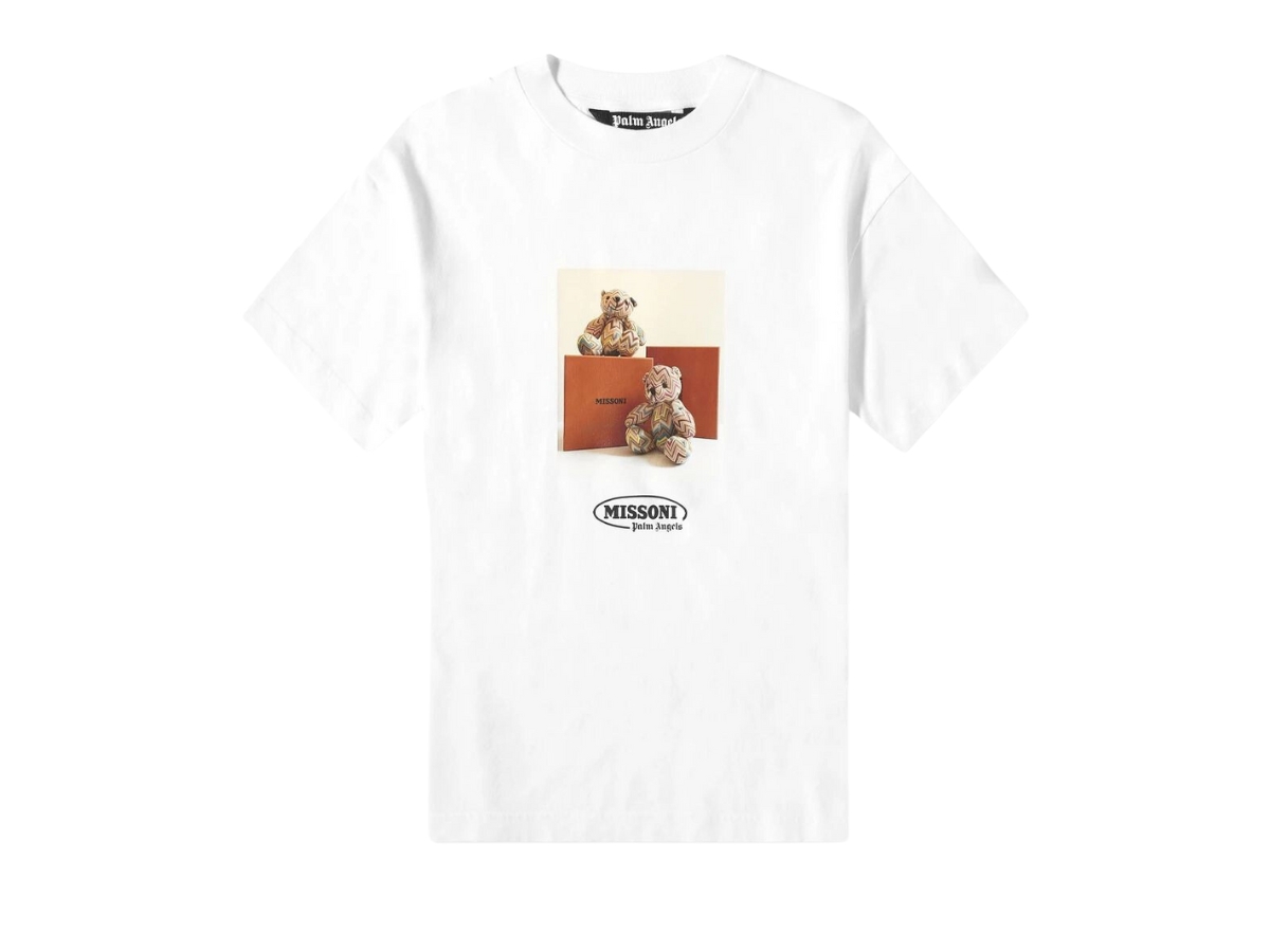 ช้อป Palm Angels X Missoni Bear Tee Whiteของแท้ที่ SASOM