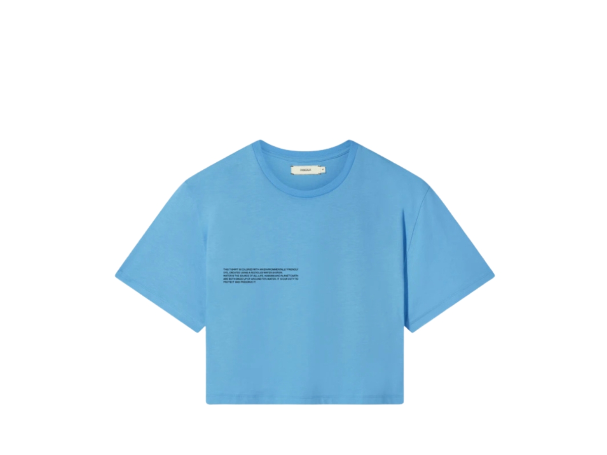 Buy Pangaia Organic Cotton Crop T-shirt Blue at Sasom – Authentic and Ready to Ship
