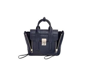 Buy Phillip Lim Pashli Mini Satchel In Grain Leather With Silver Nickel Hardware Ink at Sasom – Authentic and Ready to Ship