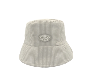 Buy PISI Block Logo Corduroy Bucket Hat (White Color) at Sasom – Authentic and Ready to Ship