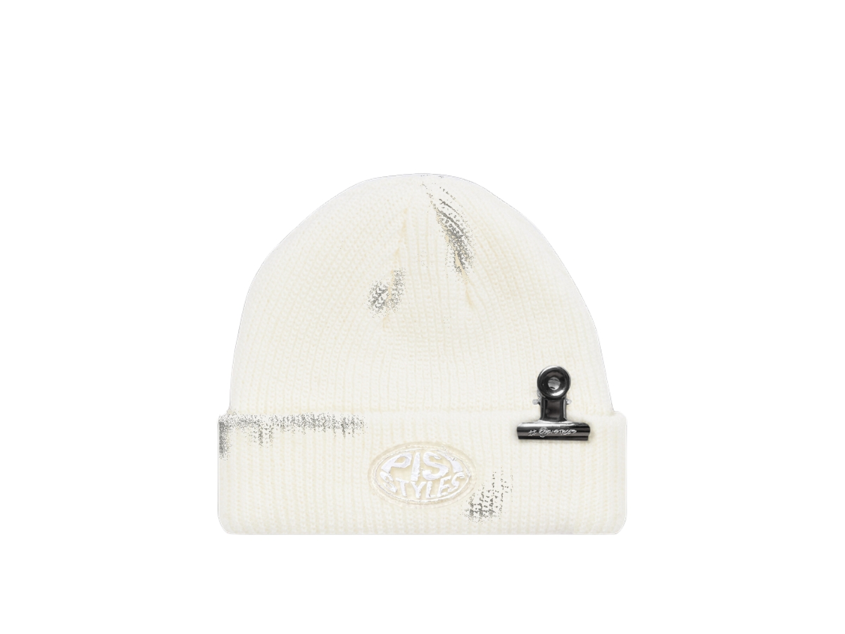 https://d2cva83hdk3bwc.cloudfront.net/pisi-destroyed-mini-bulldog-clip-beanie-off-white-1.jpg