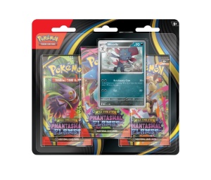 Buy Pokemon [PFL]  Mega Evolution "Phantasmal Flames" 3 Pack Blister (Random Art) & Weavile Promo Card (EN) at Sasom – Authentic and Ready to Ship