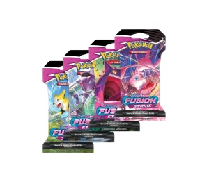 Buy Pokemon Sword & Shield "Fusion Strike" Sleeved Booster Pack (Random Art) (EN) at Sasom – Authentic and Ready to Ship