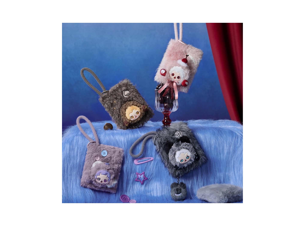 SKULLPANDA You Found Me! スカルパンダ新作 紫 パープル SKULLPANDA You Found Me! シリーズ ぬいぐるみペンダント - POP