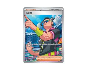 Buy Pokemon Judge - UR [222/182] - SV10: Destined Rivals (EN) at Sasom – Authentic and Ready to Ship