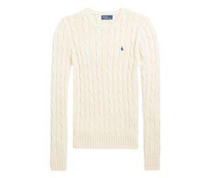 Buy Polo Ralph Lauren Cable-Knit Cotton Crewneck Sweater Cream (W) at Sasom – Authentic and Ready to Ship